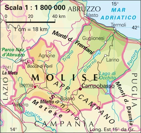 Cartina Muta Regione Molise Cartina Muta Regione Molise